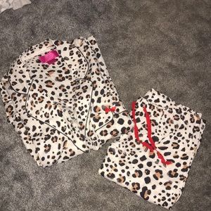 Cheetah Victoria Secret PJ Set